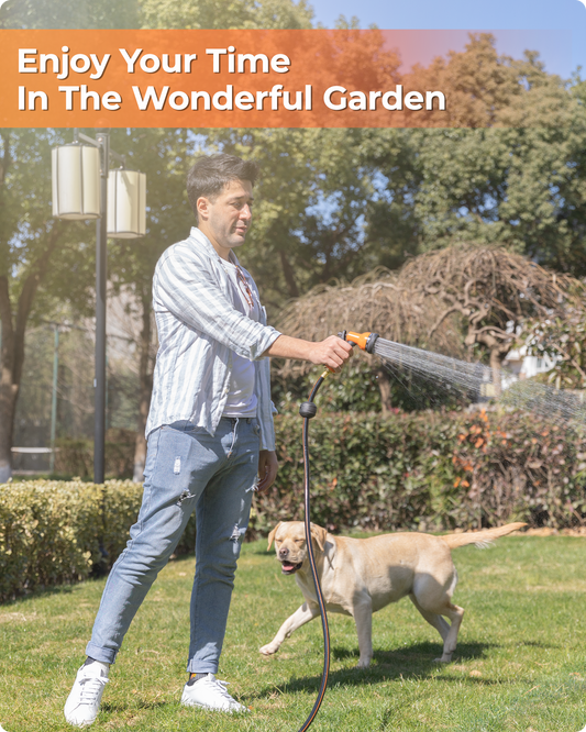 Ayleid Retractable Garden Hose Reel,1/2 in x 100 ft Wall Mounted Hose Reel, with 9- Function Sprayer Nozzle, Any Length Lock/Slow Return System/Wall Mounted/180°Swivel Bracket (Black)