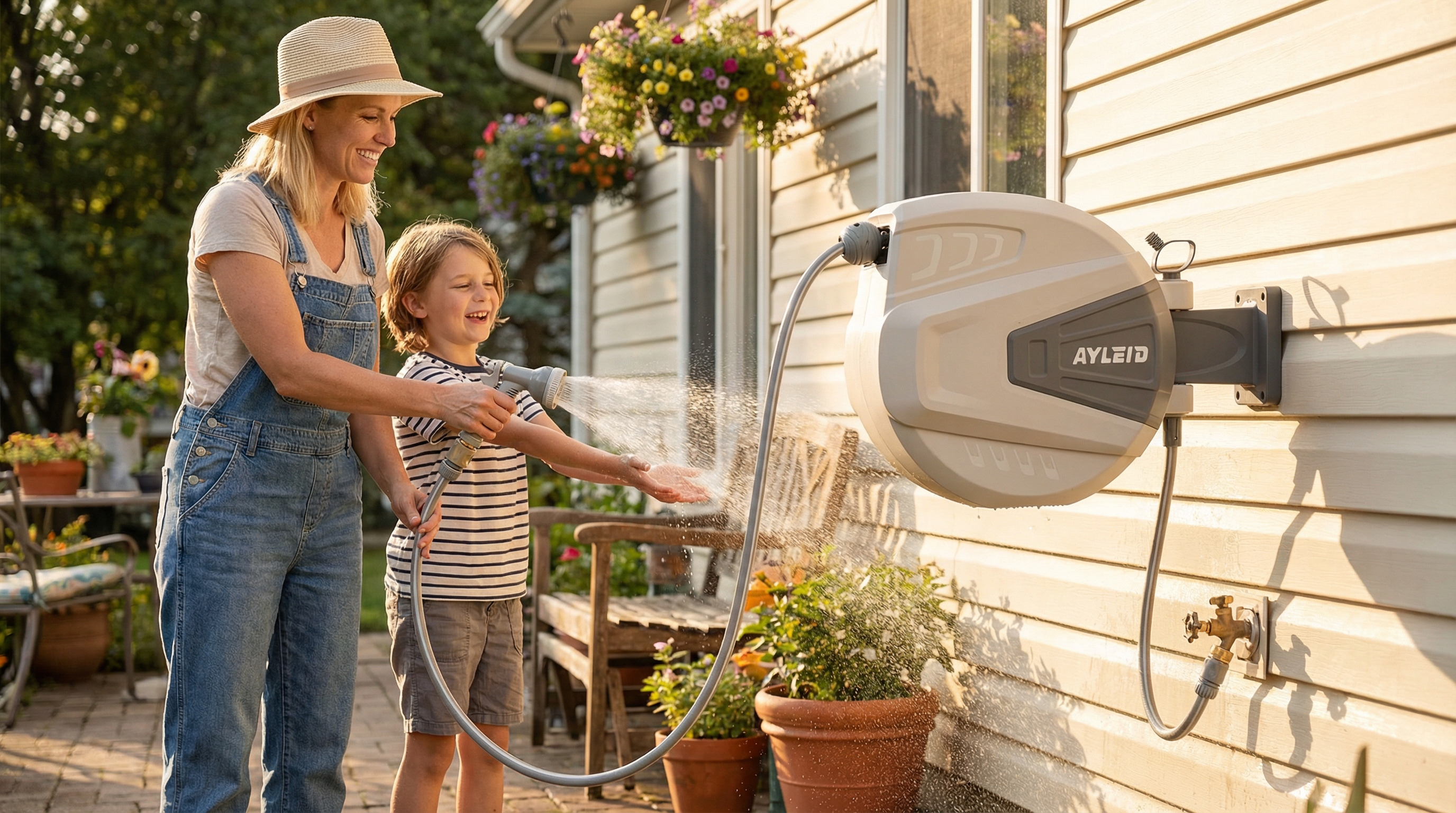 Water Hose Reel Guide for Easy Car Washing and Outdoor Cleanup