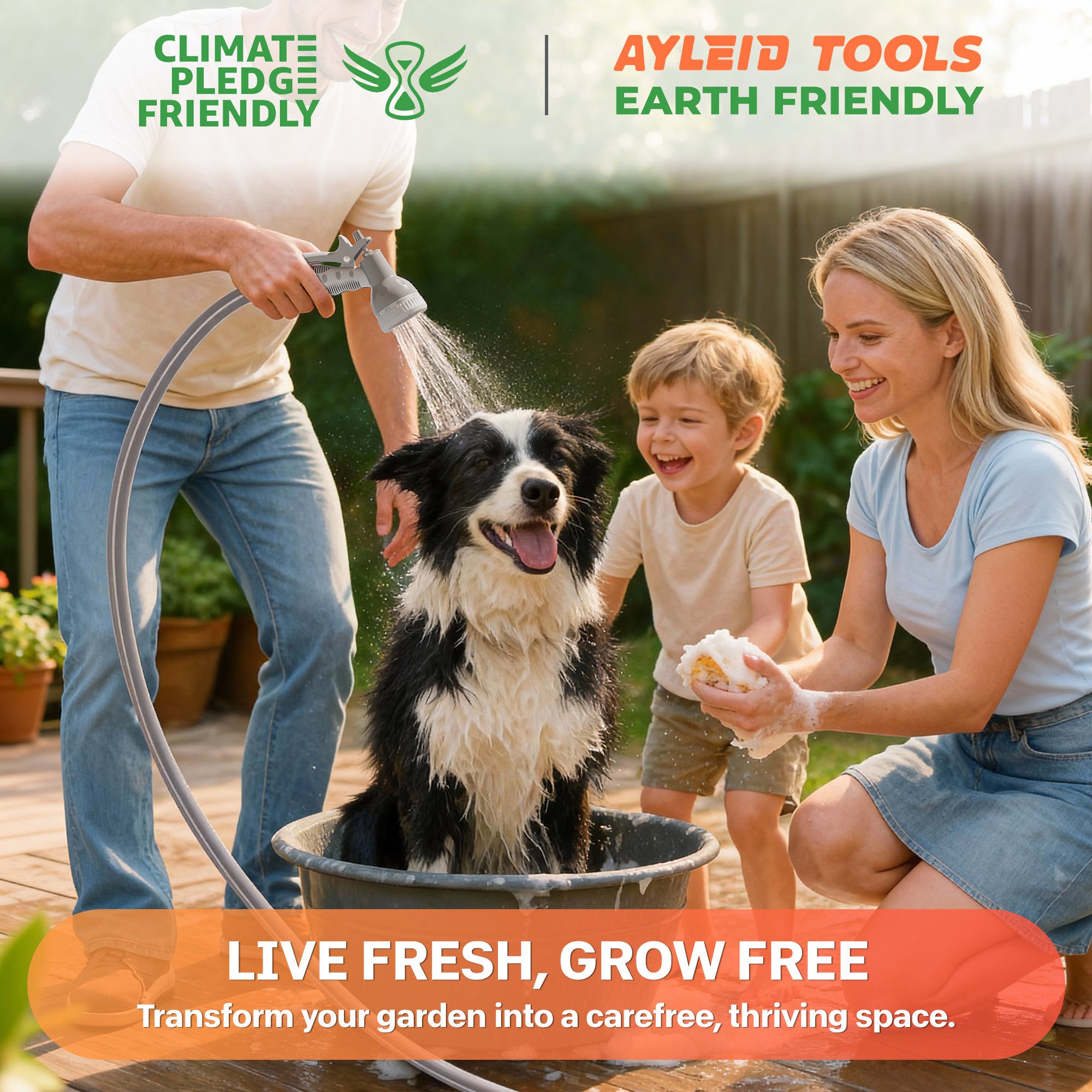 Ayleid Retractable Garden Hose Reel,1/2 in x 65 ft Wall Mounted Hose Reel, with 9- Function Sprayer Nozzle, Any Length Lock/Slow Return System/Wall Mounted/180°Swivel Bracket (Grey)