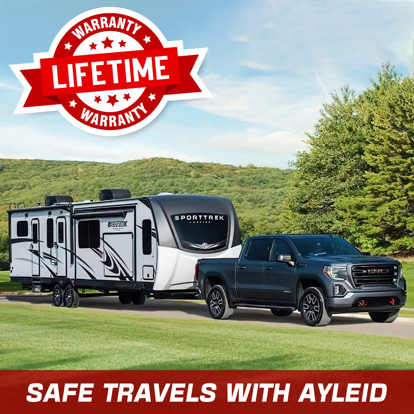 Ayleid Trailer Hitch Tri-Ball Mount with Hook&Pin&Rotatable Tow Shackle,Fits 2-in Receiver with 1-7/8-in,2-in,2-5/16-in Hitch Ball , Adjustable with Shackle